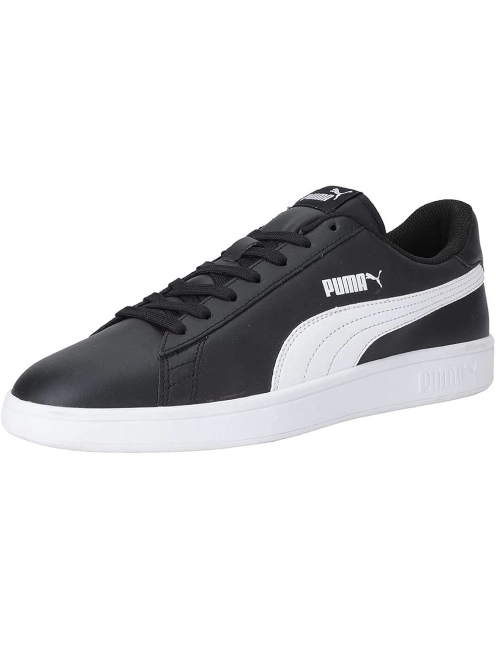 NWT PUMA Smash v2 Leather Sneakers Low Top | Black & White | Men’s Size 10.5 US